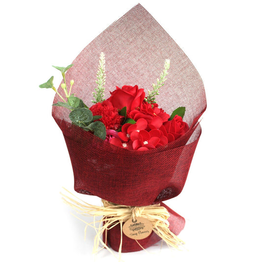 Standing Soap Flower Bouquet - Red - Special