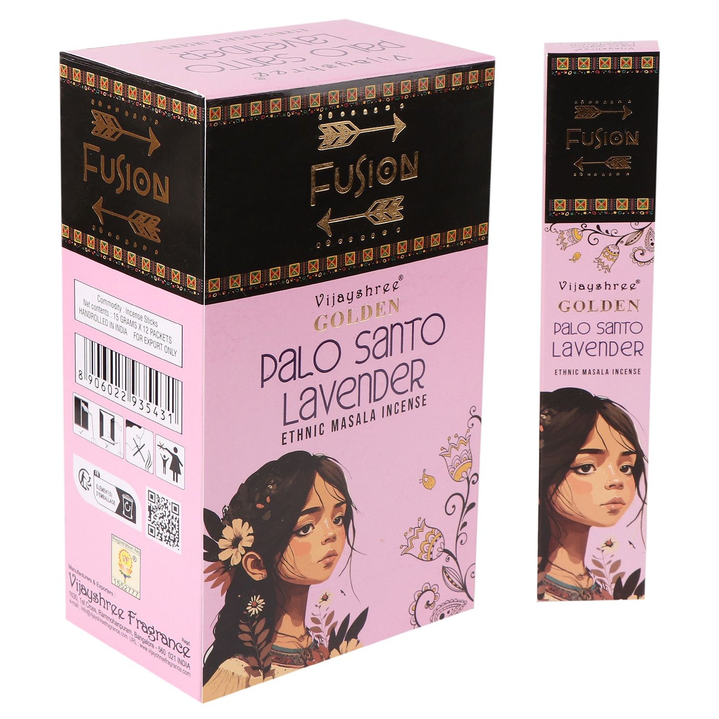 Golden Palo Santo and Lavender Incense Sticks