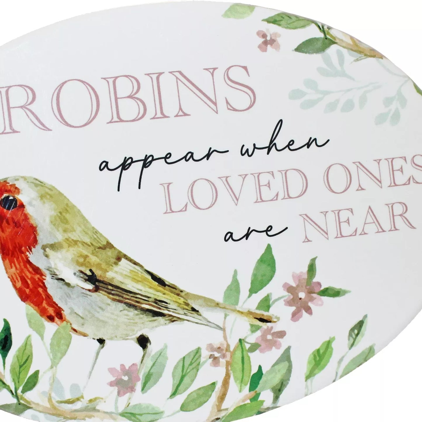 Memorial Oval Plaque - "Robins Appear"