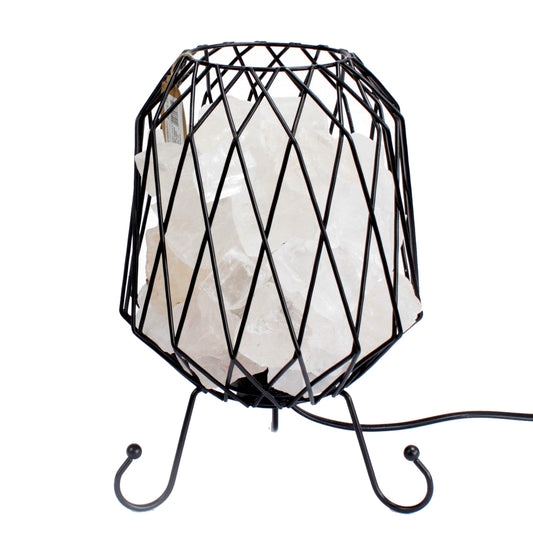 Natural White Salt Rock Brazier Lamp