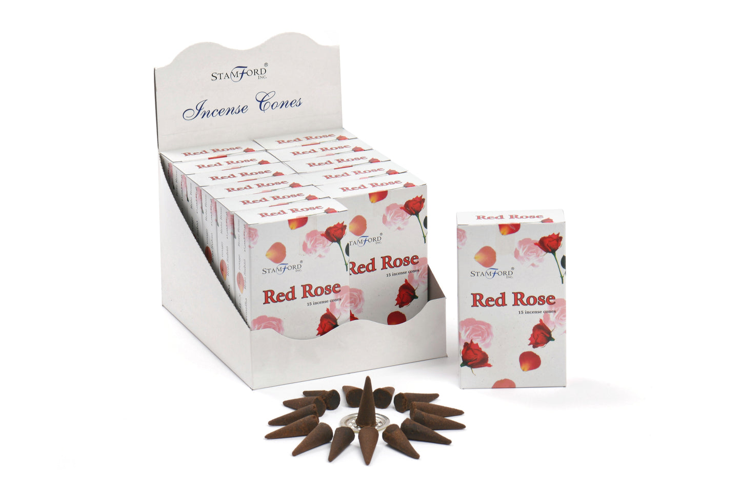 Red Rose Incense Cones