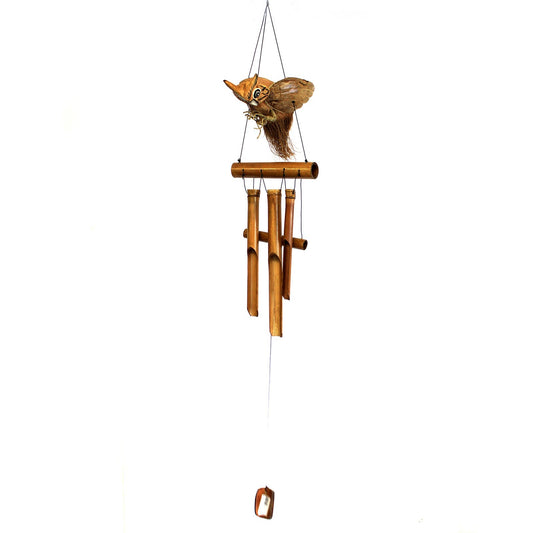 Coconut Wind Chime - Owl