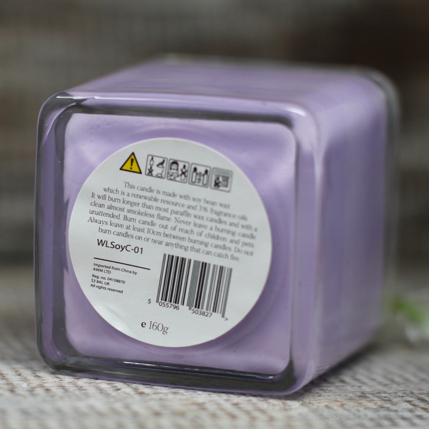 Customisable Soy Wax Jar Candle - Lavender & Basil