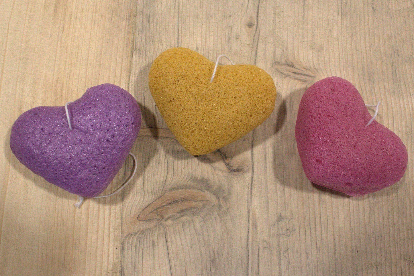 Konjac Heart Sponge - Rose