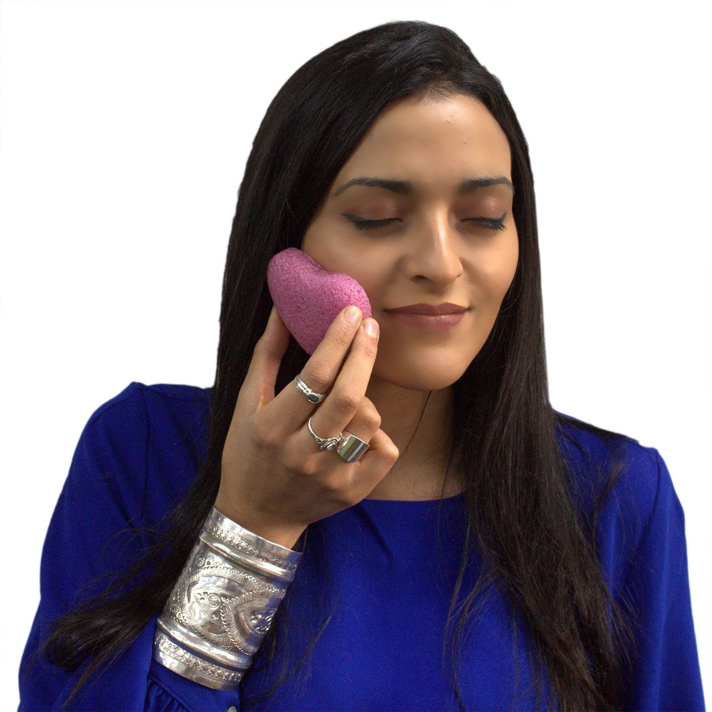 Konjac Heart Sponge - Rose