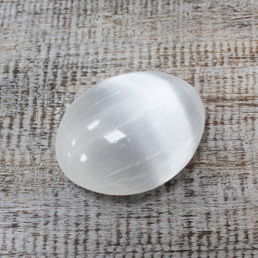 Selenite Palm Stone - 8 cm