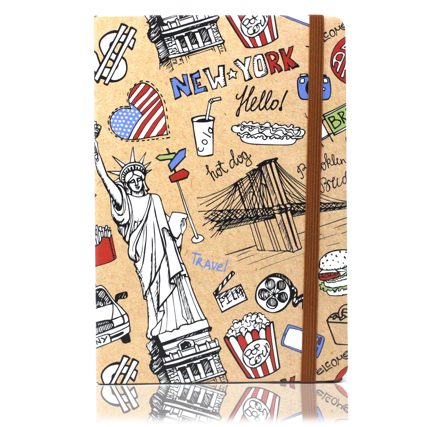 Cool A5 Notebook - Lined Paper - Travel