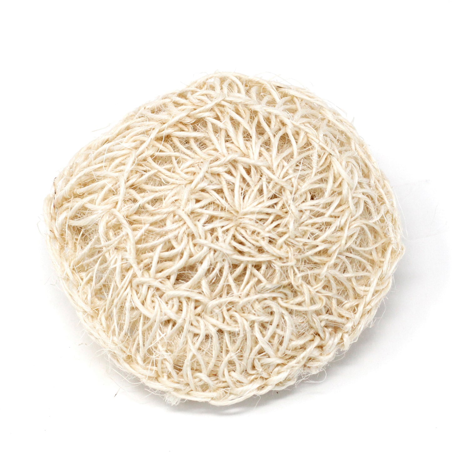 Sisal Sponge and Scrub - Soft Round Exfoliating Cushion