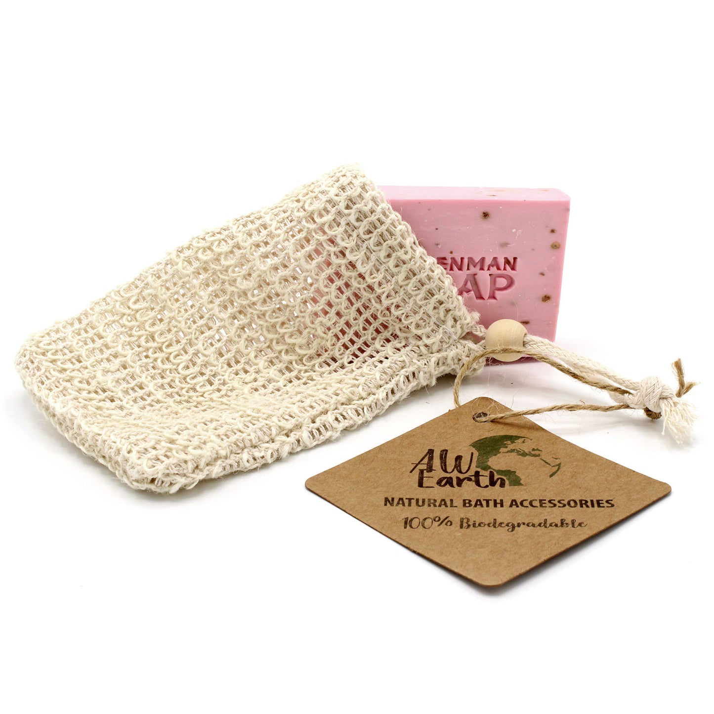 Nature Soap Bag - Washed Jute