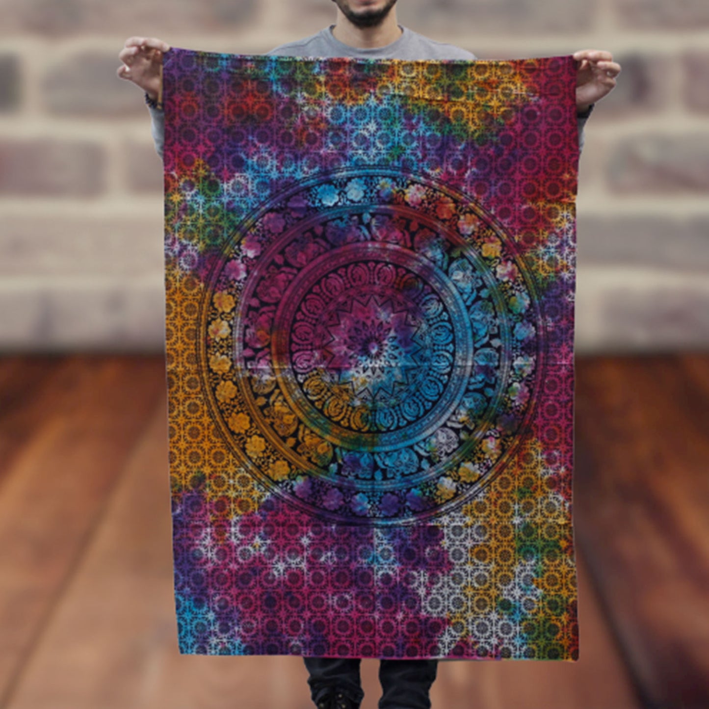 Cotton Wall Art - Mandala Elephant