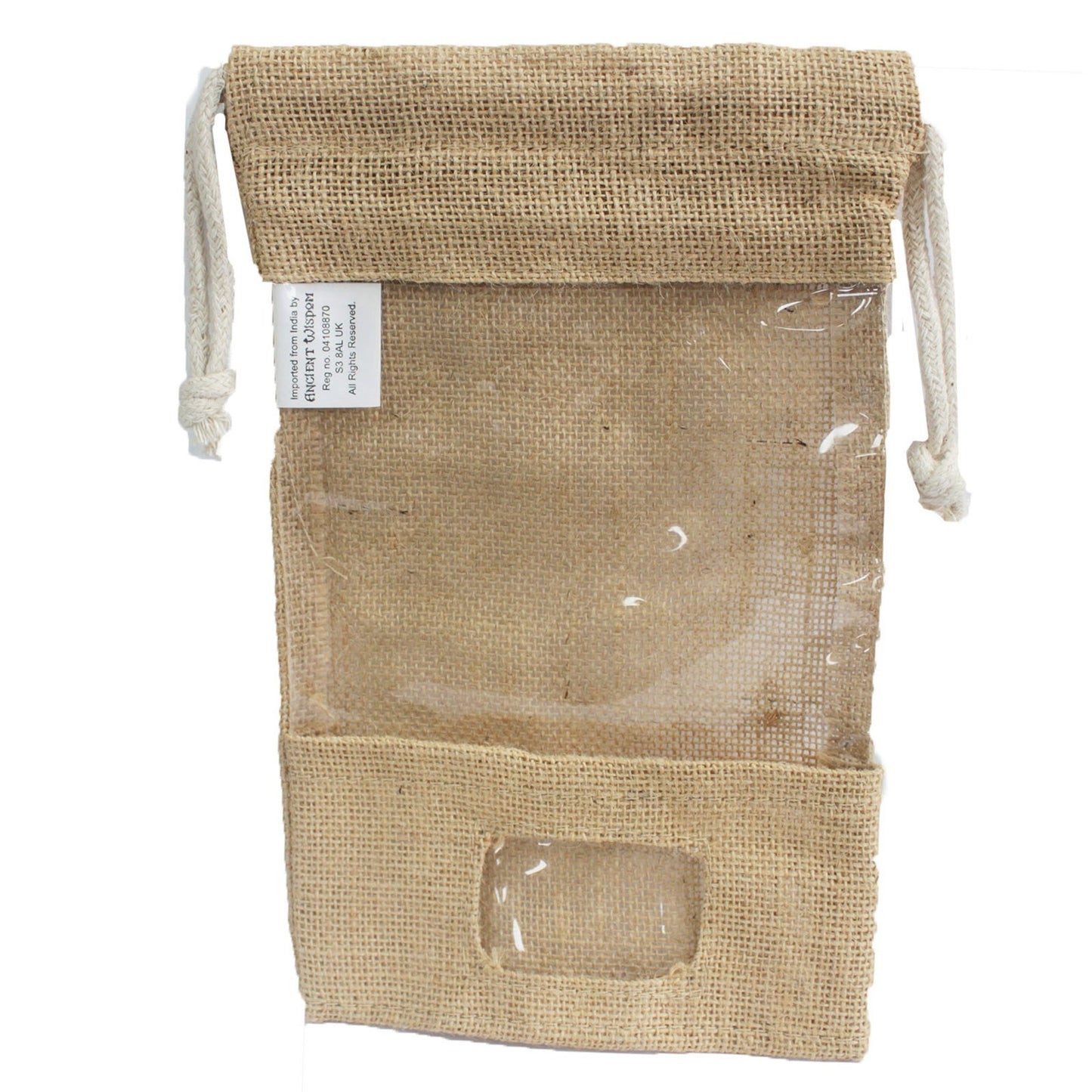 Jute Window Bag 25x16cm & pocket