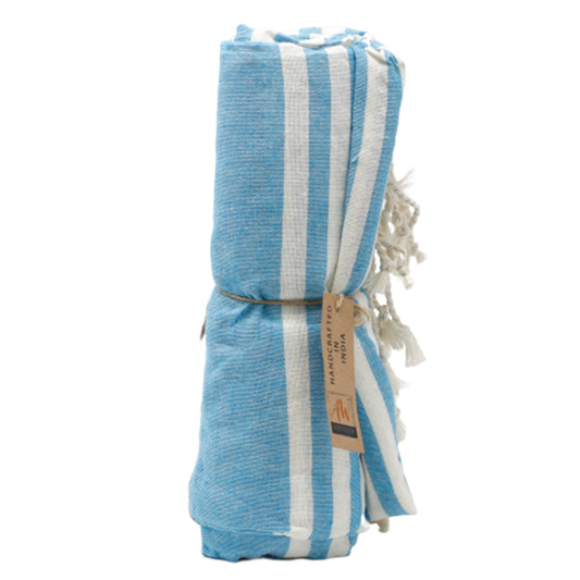 Cotton Pario Throw - 100x180 cm - Sky Blue