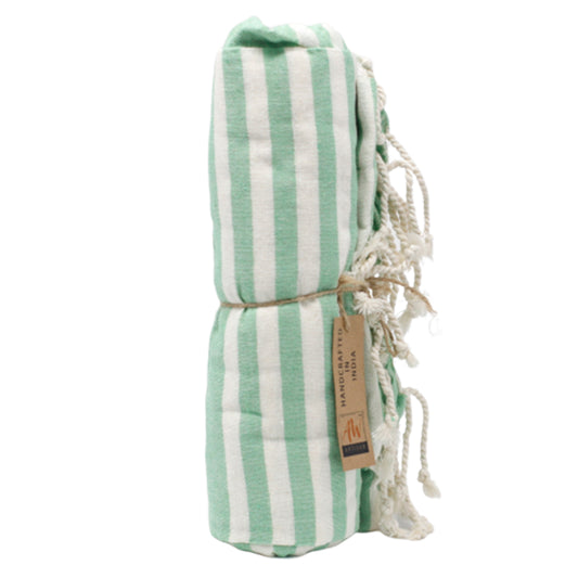 Cotton Pario Throw - 100x180 cm - Picnick Green