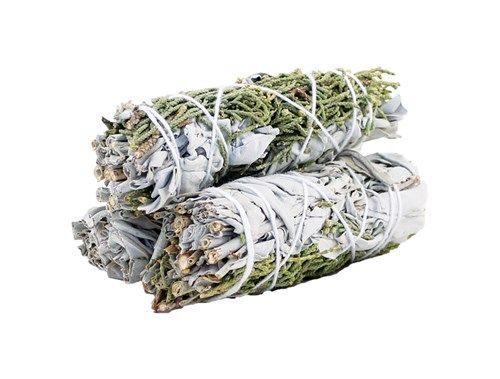 Smudge Stick (California) - White Sage & Juniper 10cm