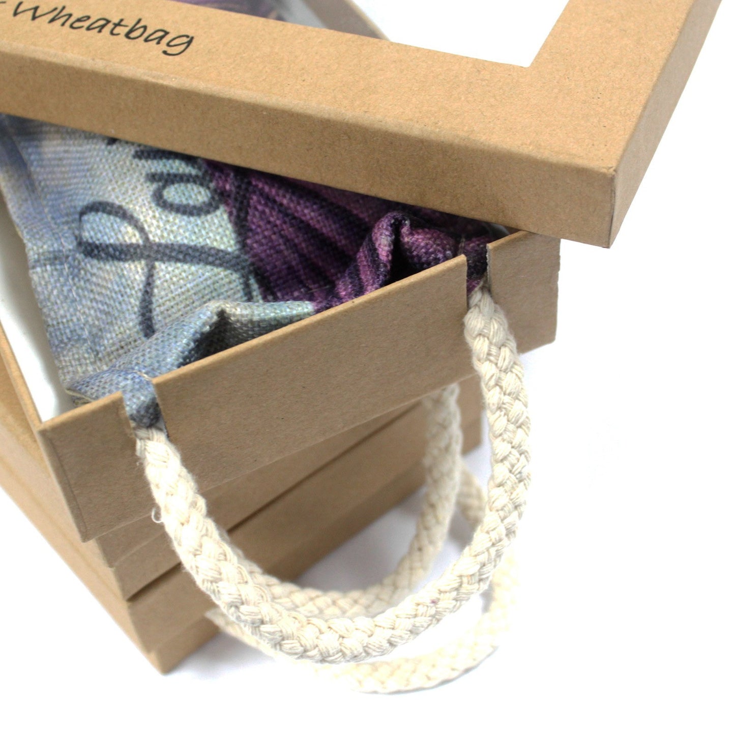 Luxury Lavender Wheat Bag in Gift Box - Butterfly & Roses