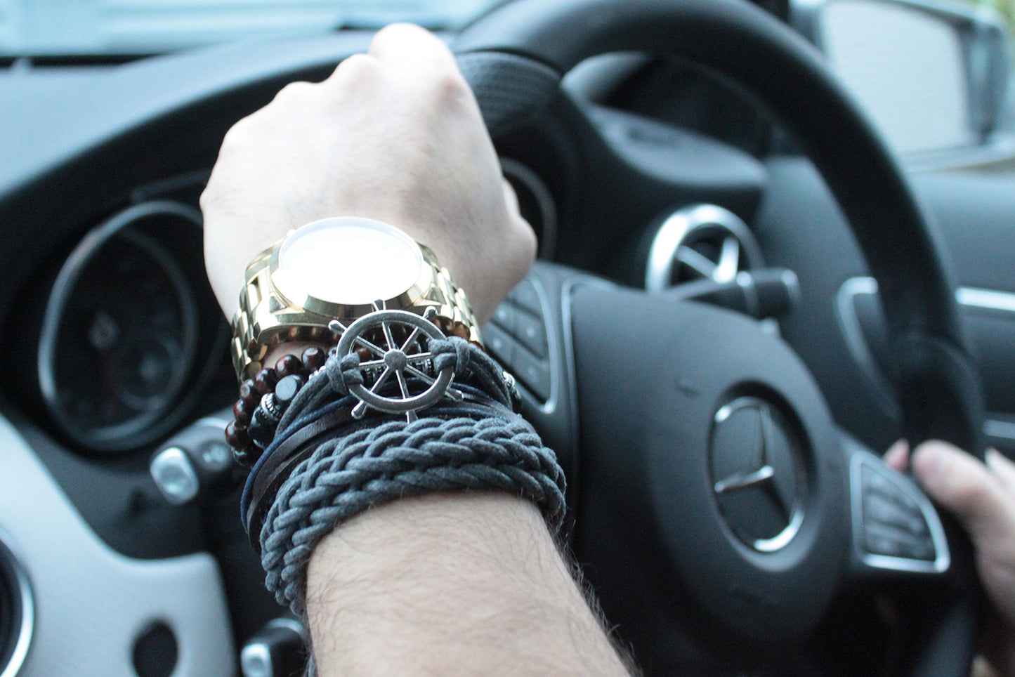 Masculine Bracelet Sets - Black & Macho (asst)