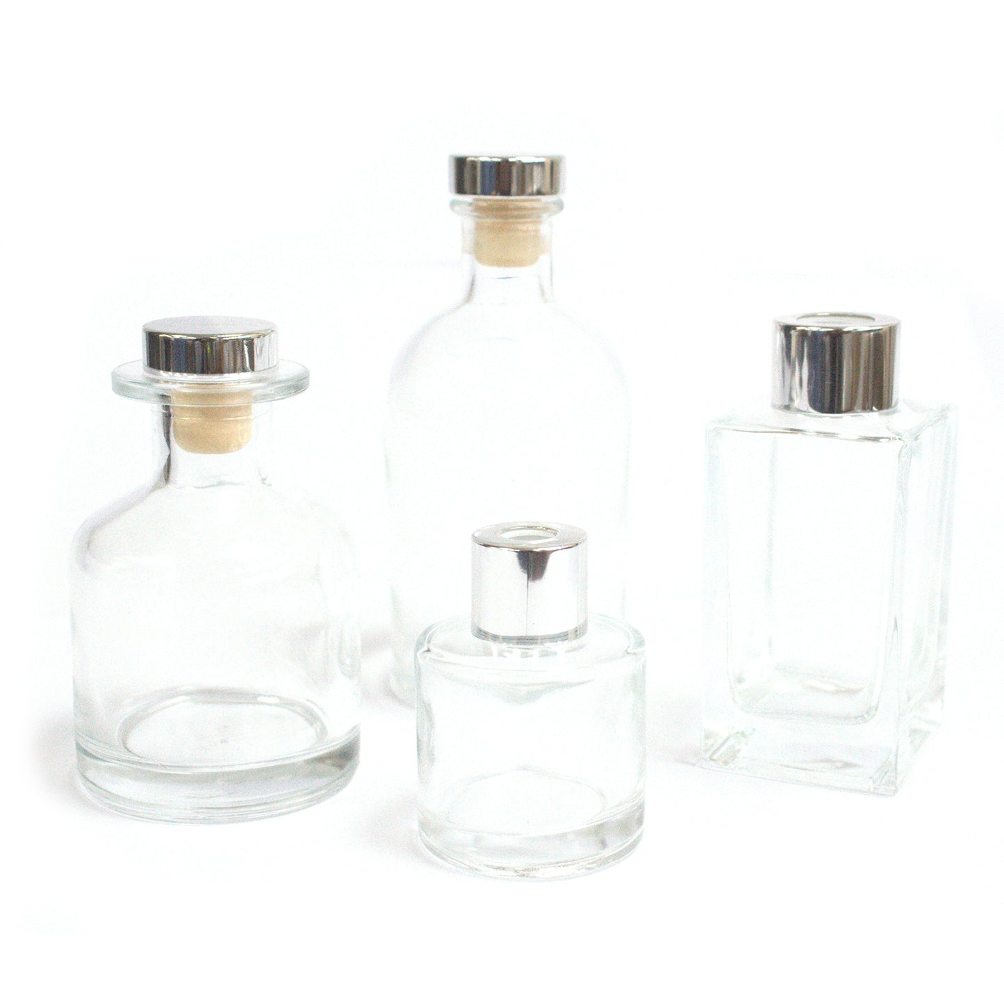 200 ml Round Antique Reed Diffuser Bottle - Clear