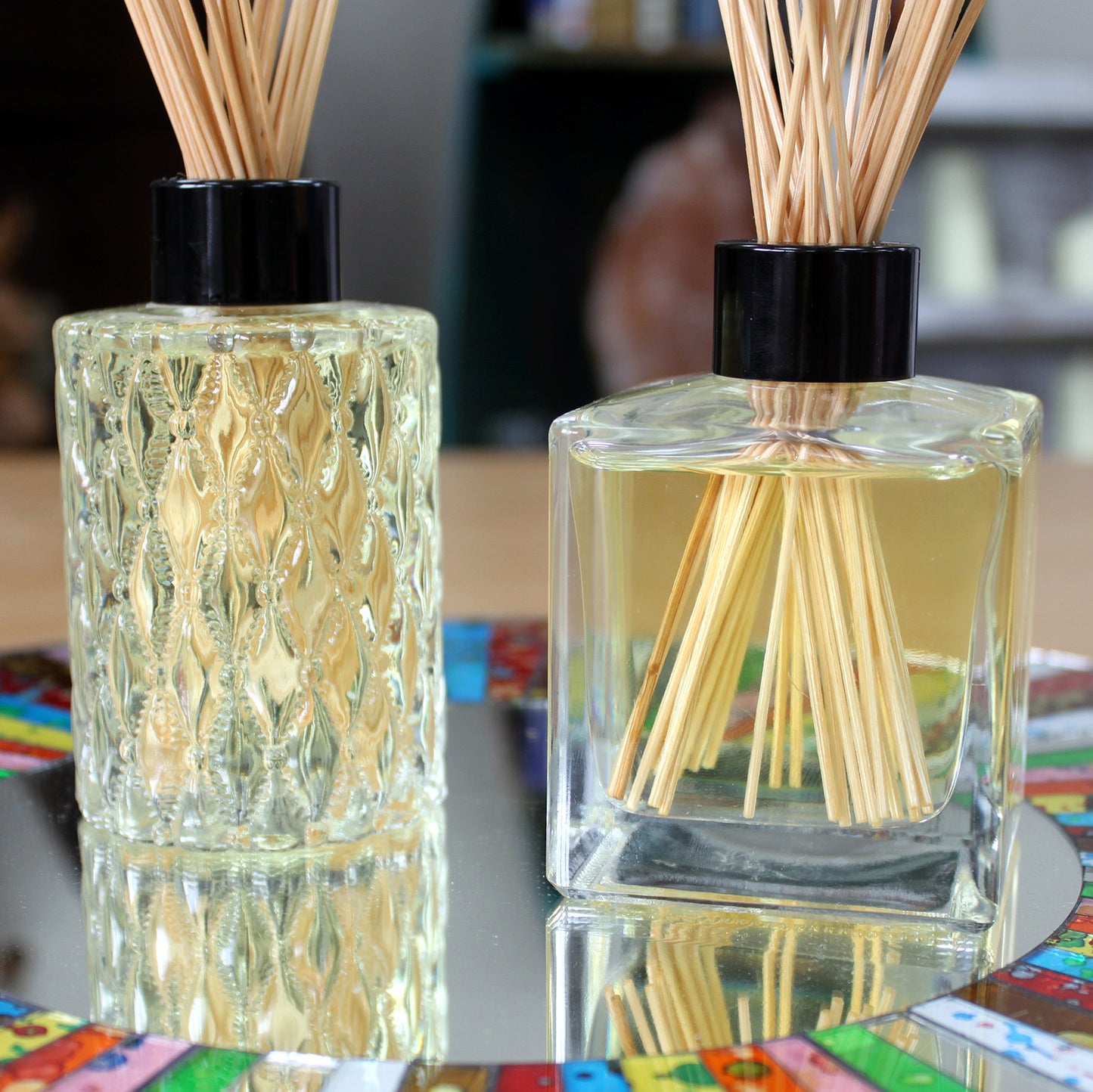 200 ml Round Antique Reed Diffuser Bottle - Clear