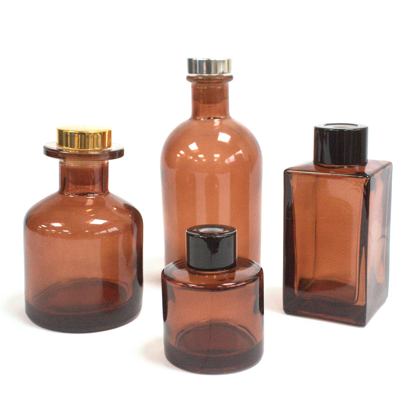 140 ml Round Alchemist Reed Diffuser Bottle - Brown