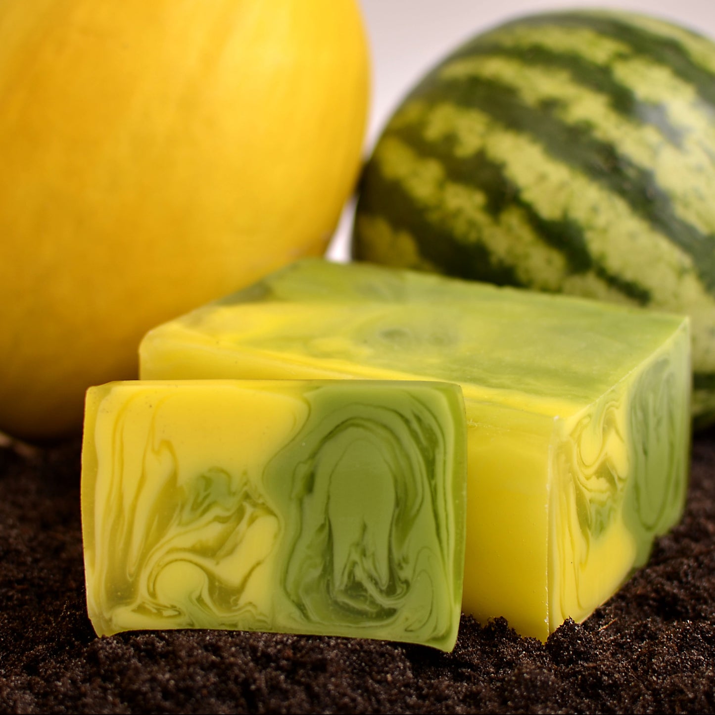 Hand-crafted Soap - Melon  - Slice 115g approx