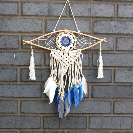 Protection Dream Catcher - Sm Macrame Eye Assorted Colours