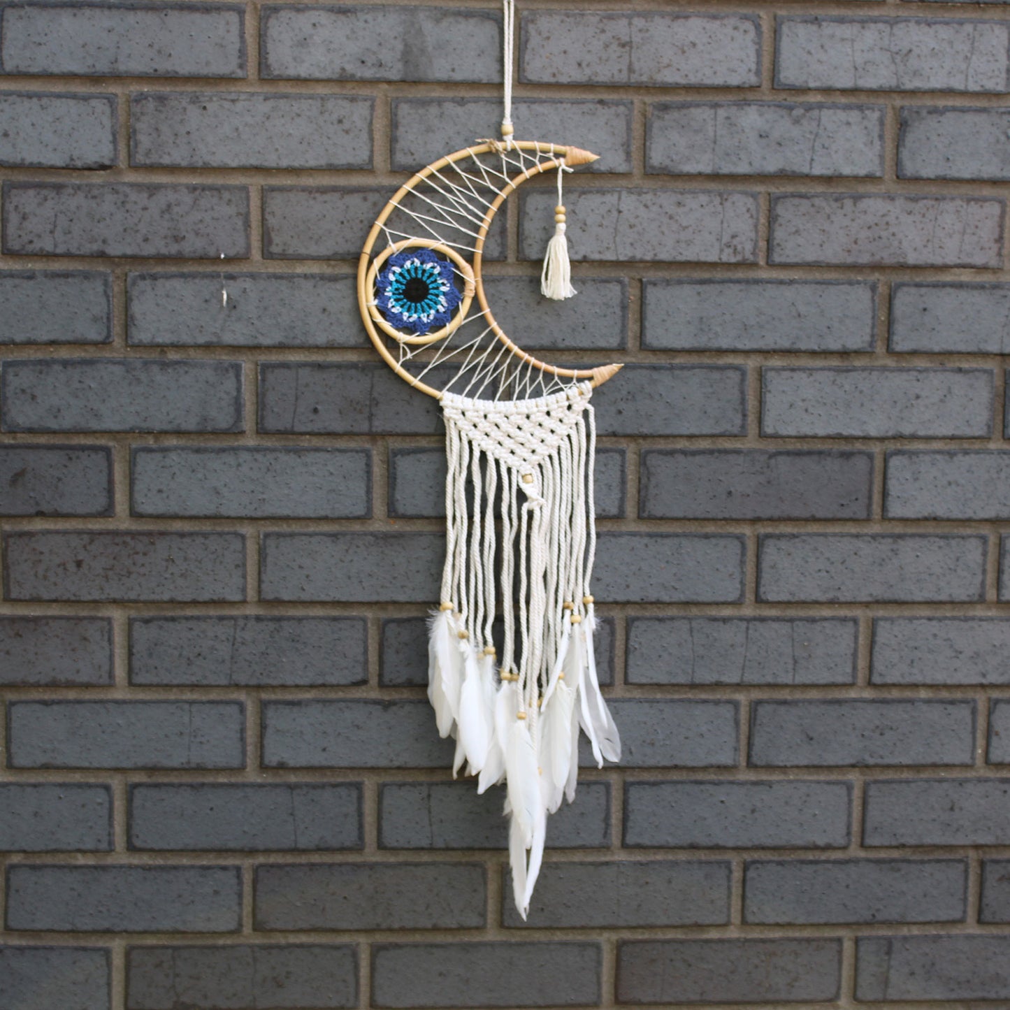 Protection Dream Catcher - Macrame Moon Assorted Colours