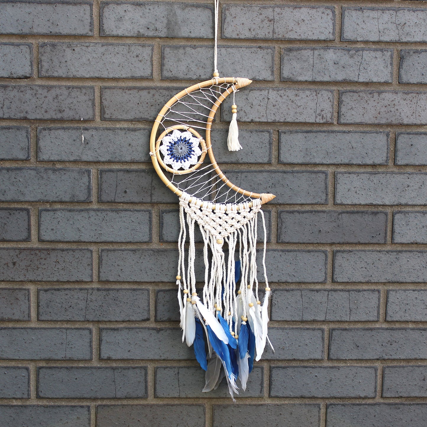 Protection Dream Catcher - Macrame Moon Assorted Colours