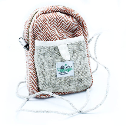 Mobile Hemp Bag with String - Random Colour