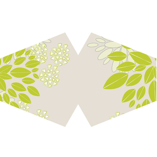 Reusable Fashion Face Covering - Grean Leaves (Adult)