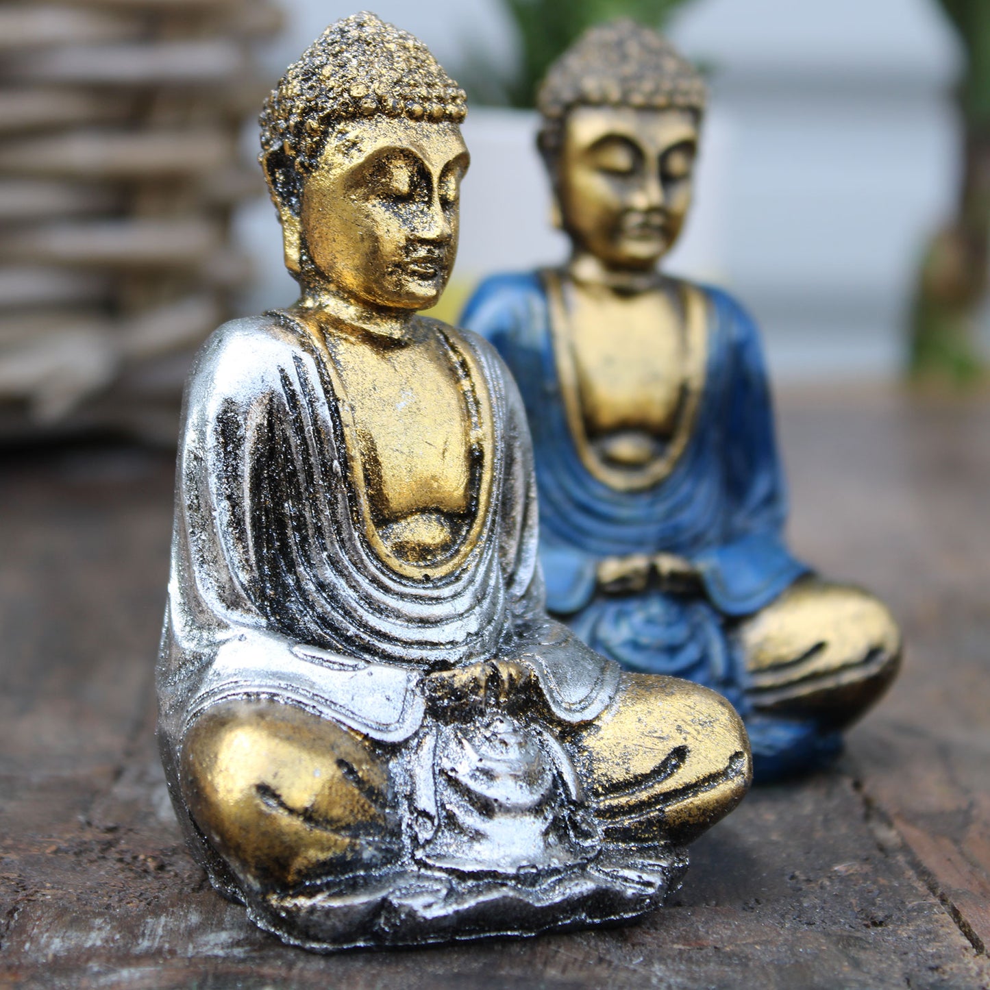 Gold Mini Buddha - 6 Pack (Assorted Colours)