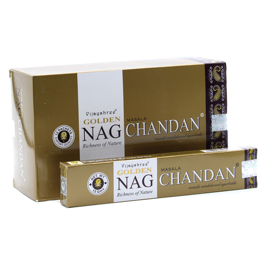 Golden Nag - Chandan Incense Sticks