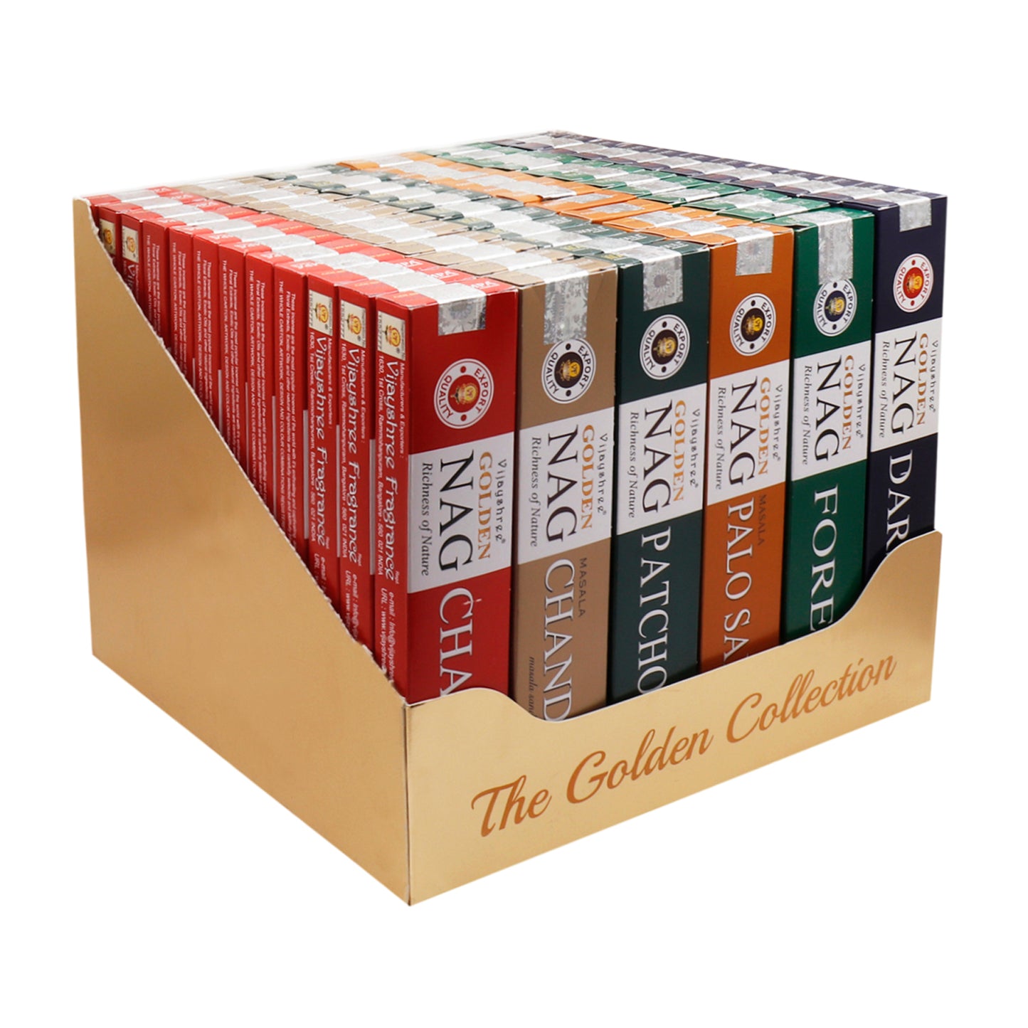 Golden Nag Colletion Box - 6 assorted Fragrances (72 x 15g)