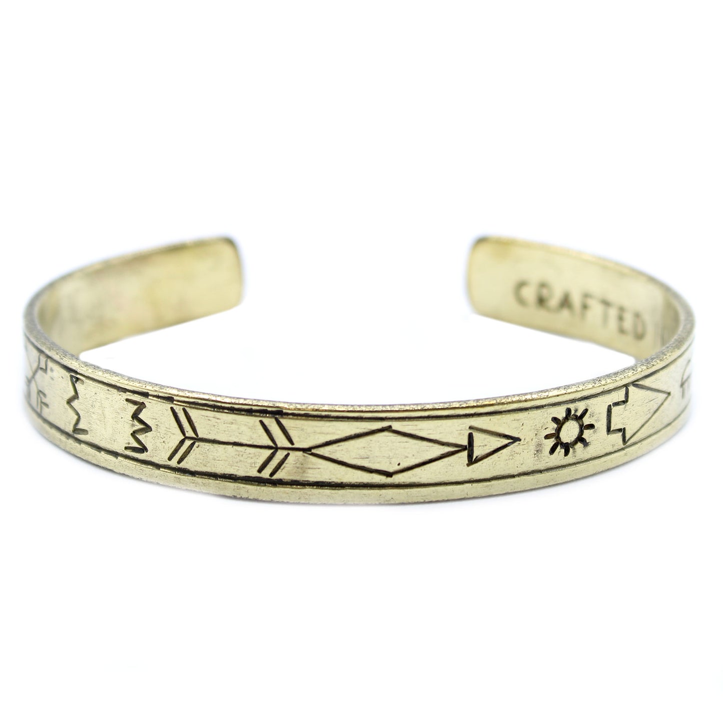 Inspiration Bracelet - Brass Snrise, Galaxy, Stars, Earth