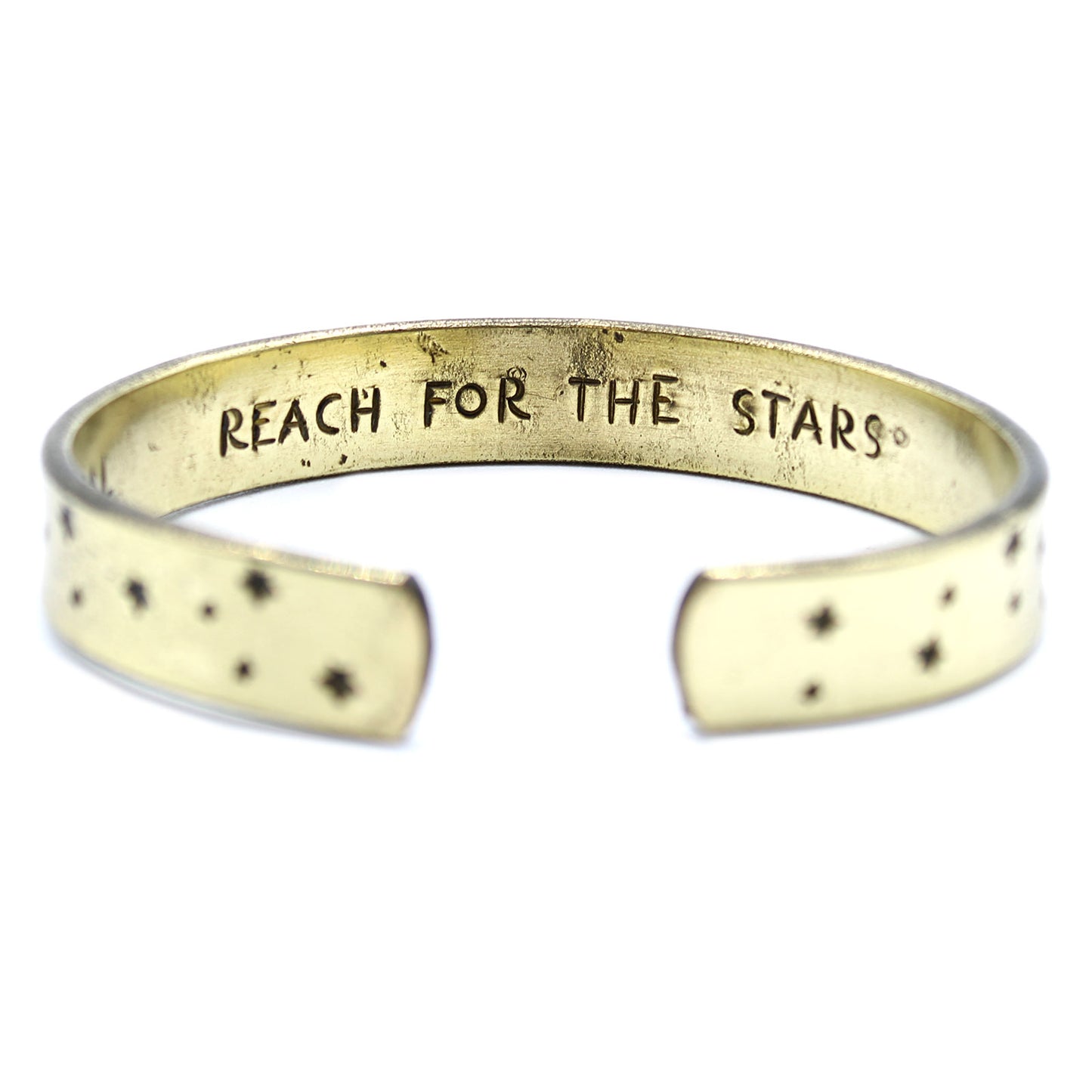 Inspiration Bracelet - Brass Snrise, Galaxy, Stars, Earth