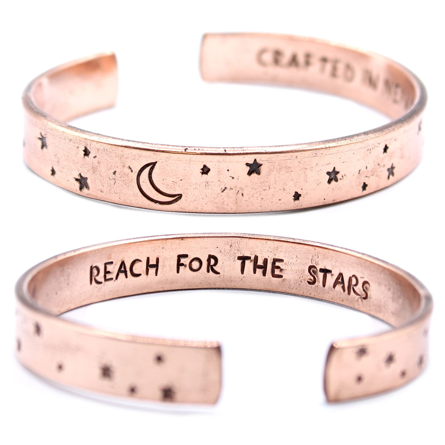 Inspiration Bracelet - Copper Snrise, Galaxy, Stars, Earth