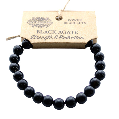 Power Bracelet - Black Agate