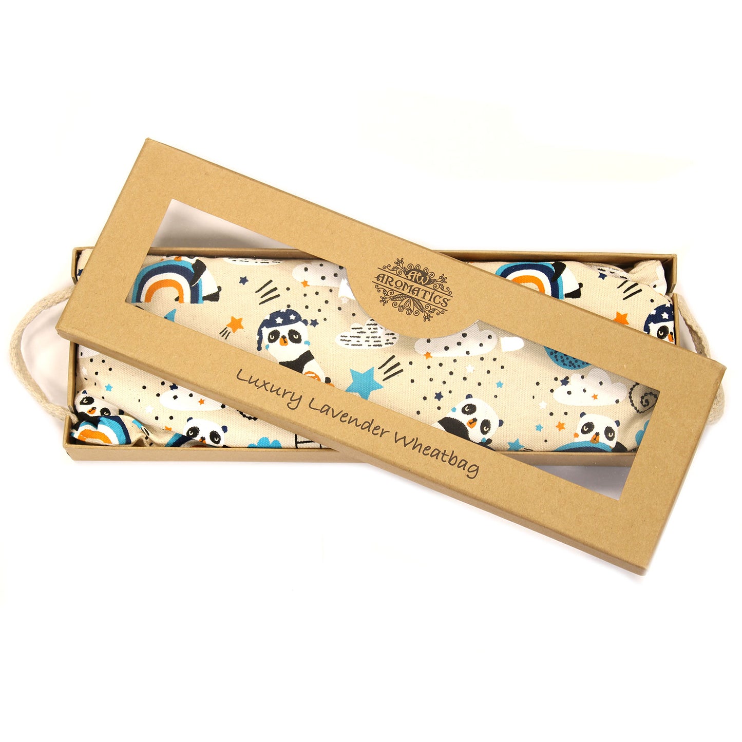 Luxury Lavender  Wheat Bag in Gift Box  - Sleepy Panda