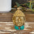 Brass Buddha Figure - Med Head - 8 cm