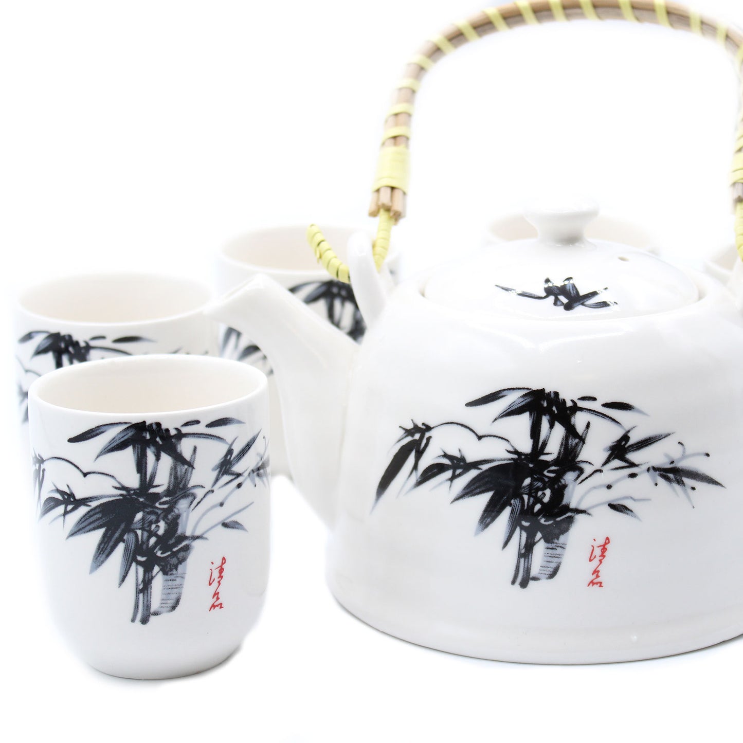 Herbal Teapot Set - White Stone Oriental