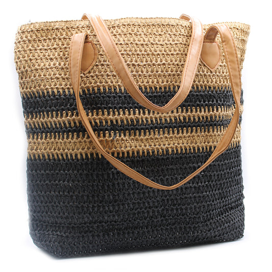 Back to the Bazaar Bag - Tan & Black