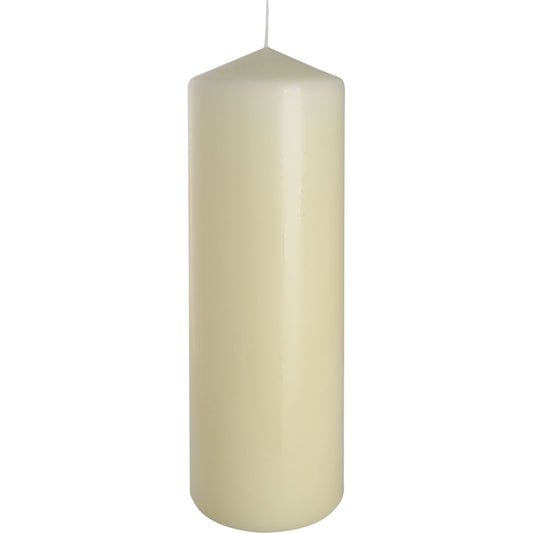 Pillar Candle 80x250mm - Ivory (6 Pack)