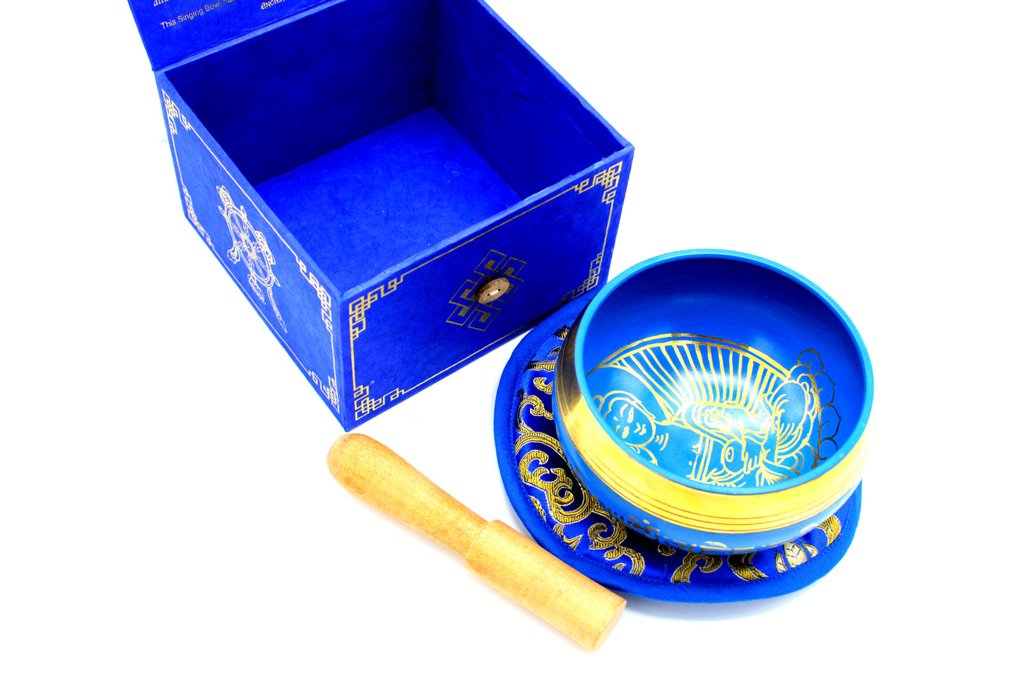 Medicine Buddha Singing Bowl Set 10cm (min 500gm)