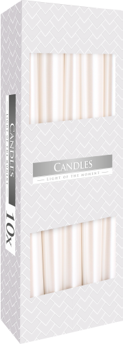 Taper Candle - Pearl (10 Pack)