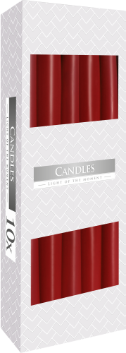 Taper Candle - Burgundy (10 Pack)