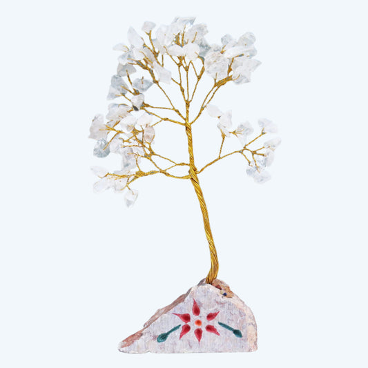 Clear Quartz Gemstone Tree - 80 Stones