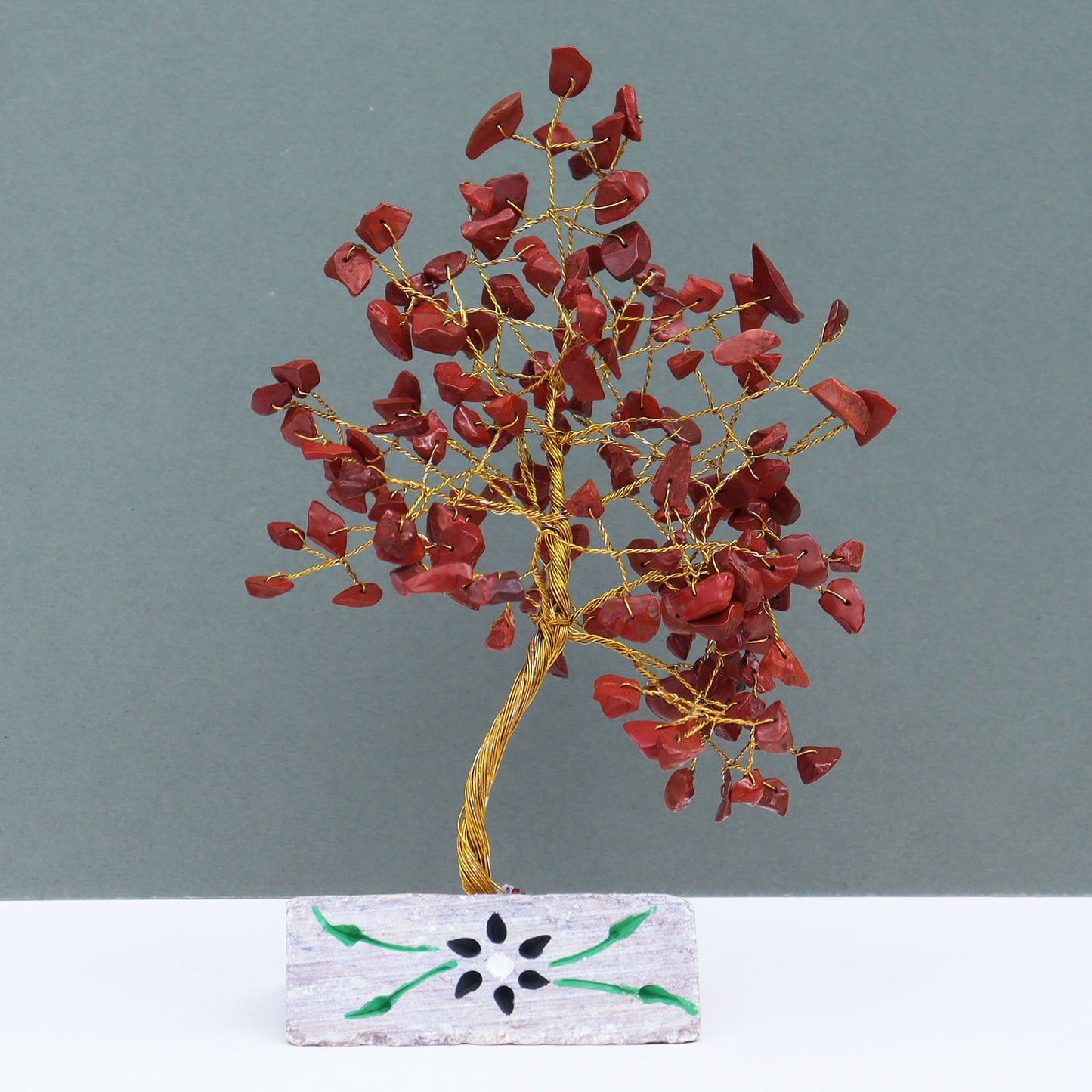 Red Jasper Gemstone Tree - 160 Stones