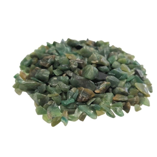 Green Aventurine Gemstone Chips Bulk - 1KG