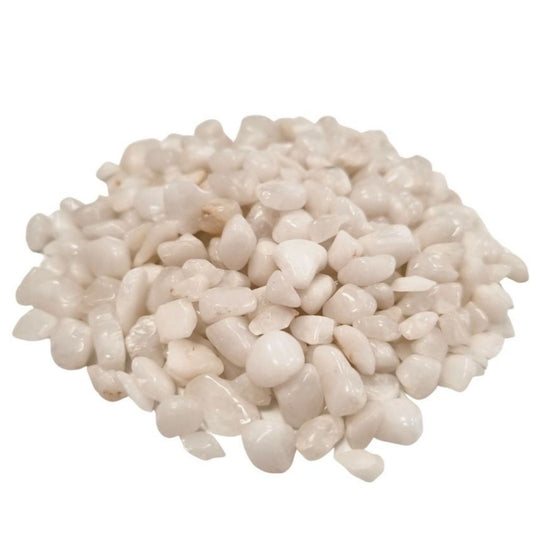 White Quartz Gemstone Chips Bulk - 1KG