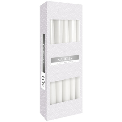 Taper Candle - White (10 Pack)