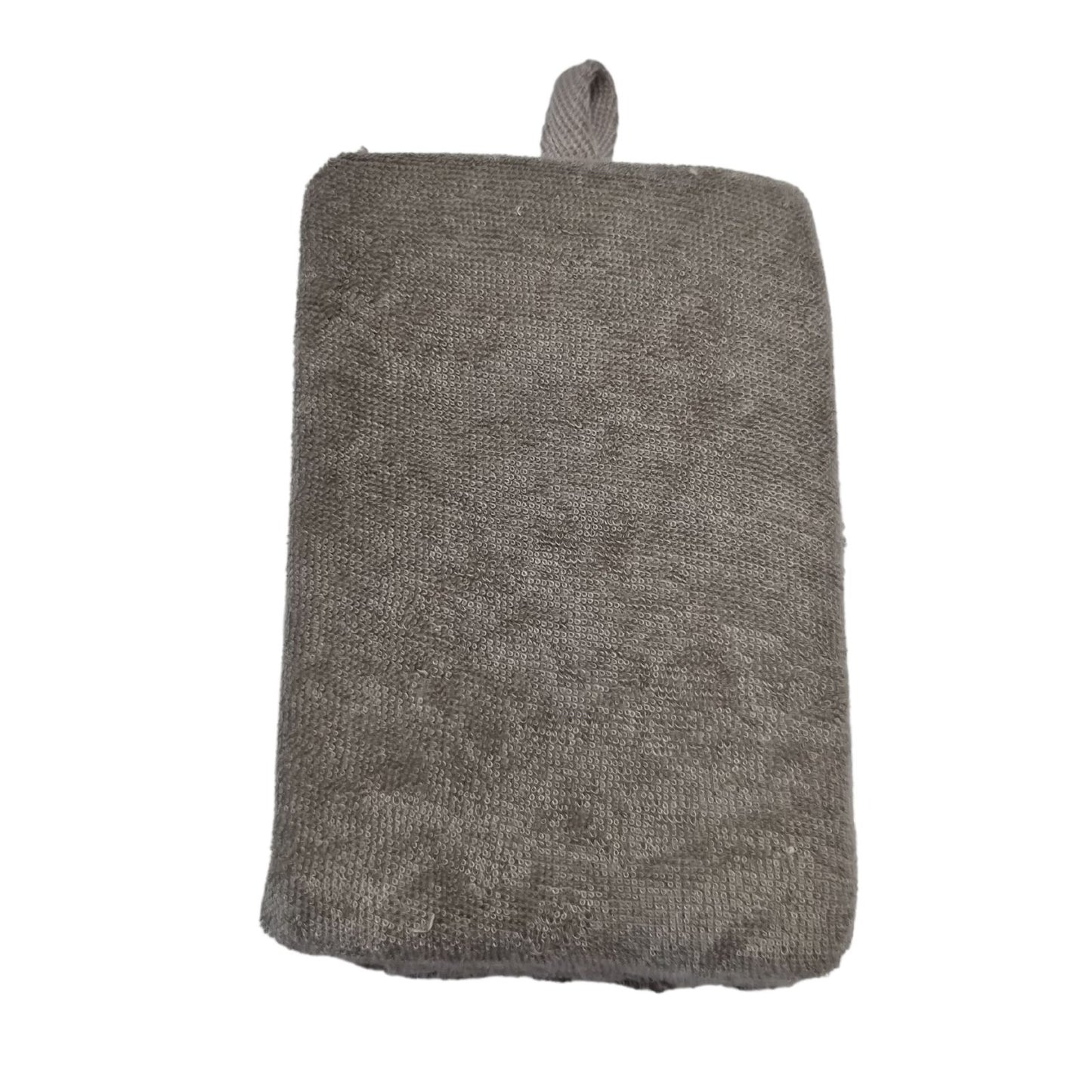 Bamboo & Linen Bath Sponge  - Charcoal